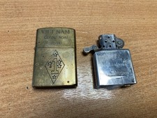 GENUINE ORIGINAL ZIPPO LIGHTER VIETNAM WAR 65-66 NICE AGED 100% CHARITY AUCTION!