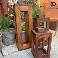 Set of 3 Handcrafted Wooden