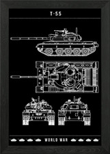 T55TANK Framed Wall Art Poster