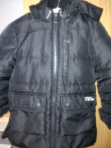 Black hooded winter boys - hooded,