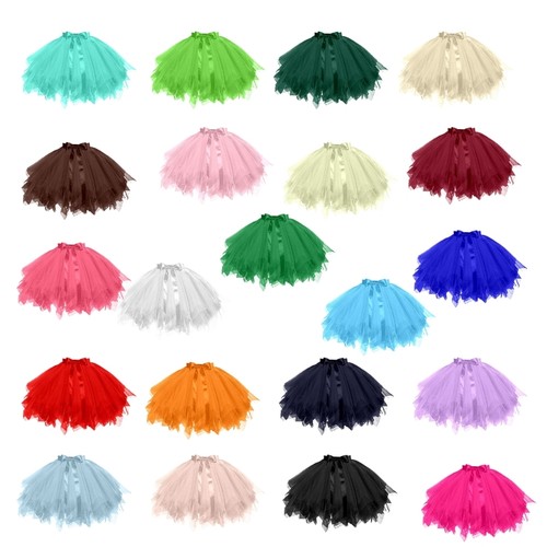 Women retro tulle petticoat - s,
