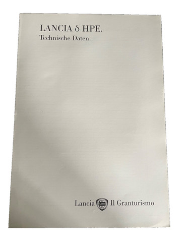 Brochure lancia delta hpe - delta, ii