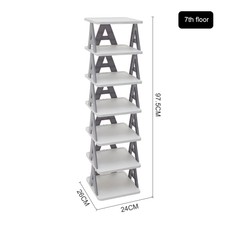 8/9 Tier Shoe Storage Rack Standing Cabinet Footwear Organizer Narrow Shelf Wood