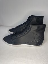 Adidas Sleek Series Black Trainers Women Satin Feel with Diamante / Gems Size 6