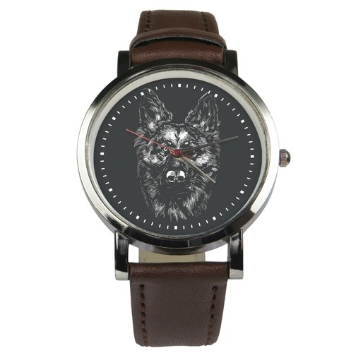 German shepherd wristwatch - german,