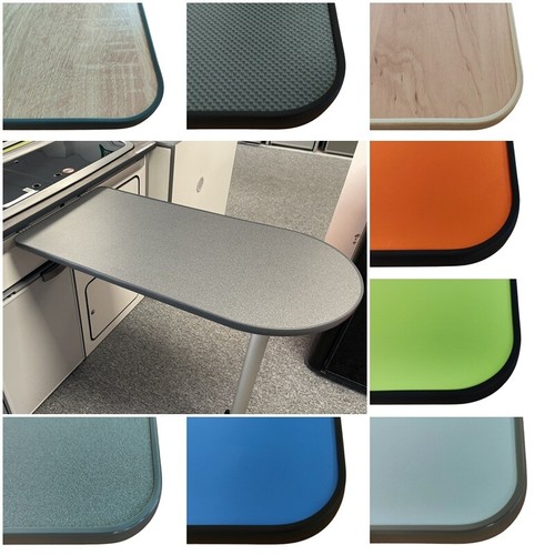 Curved table top for campervan - curved,