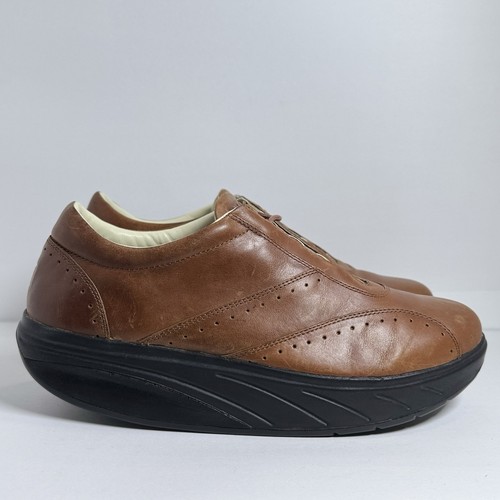 Mbt brown leather curved - mbt,