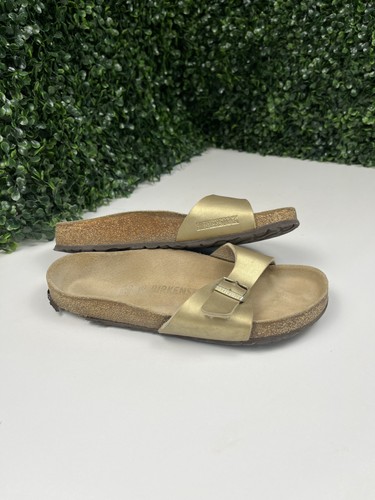 Women gold birkenstock - women's,