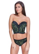 Freya Pin-Up UW Padded Strapless Bustier Black (AA5093) 28G