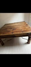 Rustic Solid Wooden Heavy Duty Oak Coffee Table