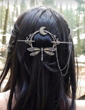 Antique Silver Hair Clip With