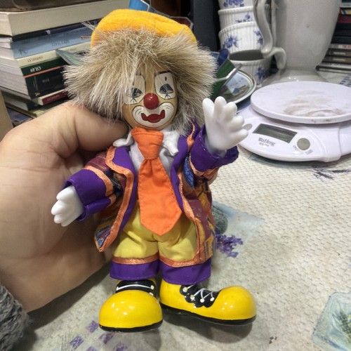 Vintage harlequin jester doll - vintage,