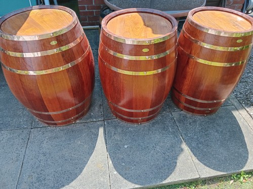 Decorative wooden barrels - wooden,