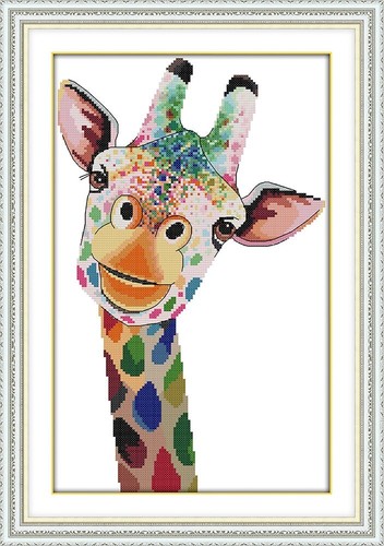 Stamped cross stitch kit for - cross,