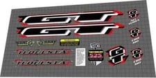 1998 GT Tequesta RED DECAL SET