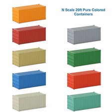 9pcs Different Colored N Scale