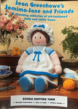 Jean Greenhowe's Knitting Pattern Booklet - JEMIMA-JANE AND FRIENDS (Dolls/bear)