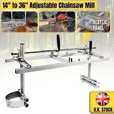 Portable Chainsaw Mill Planking Milling Lumber 14" to 36" Guide Bar Chain Saw UK