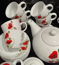 Red poppy floral - poppy, tu