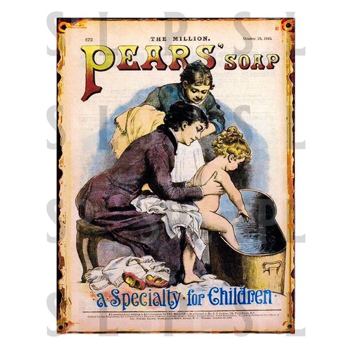Pears soap retro metal - retro,