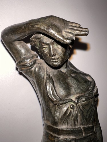 Miner bronze figure - bronze,