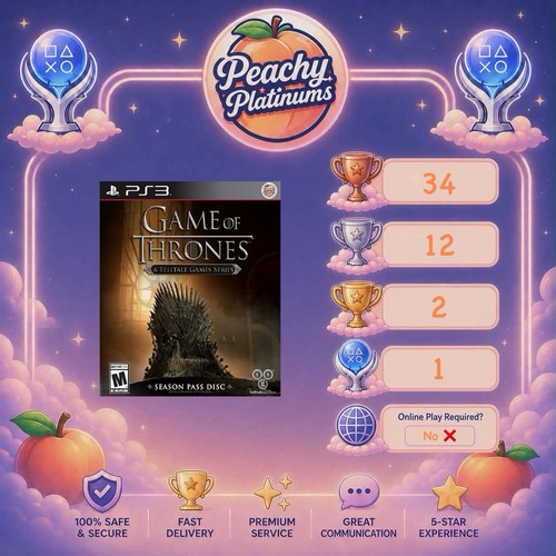 Game thrones ps3 platinum - game,