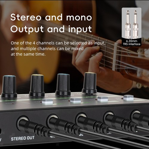 Mini audio mixer - mixer, stereo
