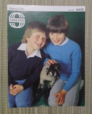 Sweaters Pattern Gemini DK 24 to 30 Inches Sirdar 4408