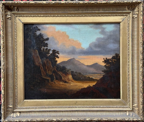 Antique oil painting scottish - oil,