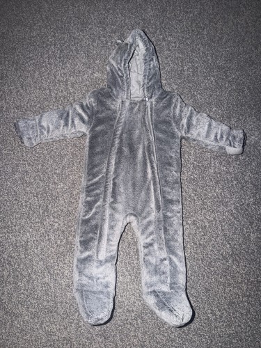 Grey snowsuit months - snowsuit,