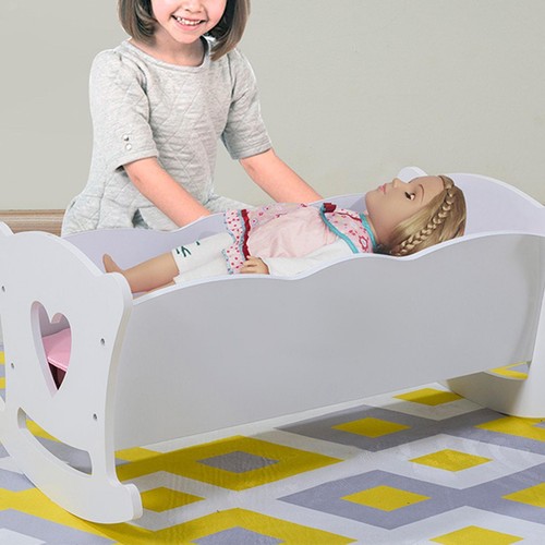 Wooden inch doll crib bed - wooden,