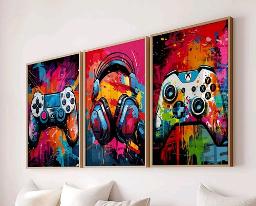 Gaming graffiti prints - gaming, prints,