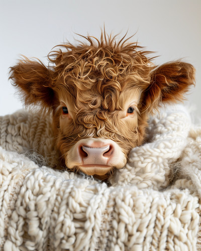 Baby highland cow funny - baby,