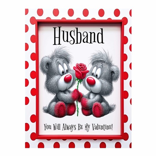 Husband valentines card - husband,