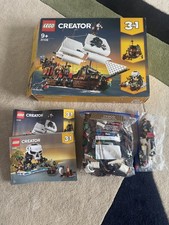 Lego Creator 3 in 1 set 31109 Pirate ship bay used boxed complete