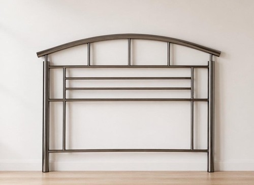 Black nickel metal bed - black, nickel,