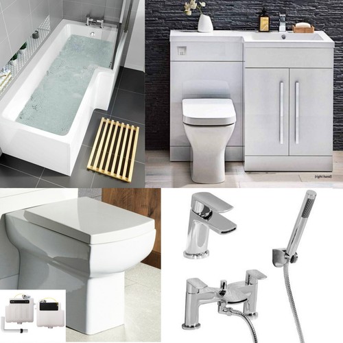 Complete bathroom suite - suite, l
