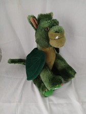 Build A Bear Petes Dragon Elliot  Plush Soft Cuddly Toy.  Green BAB Brand Patch