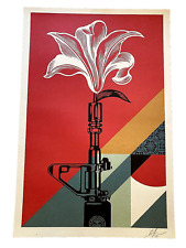 Shepard Fairey AR15 Lily print signed open edition 2024