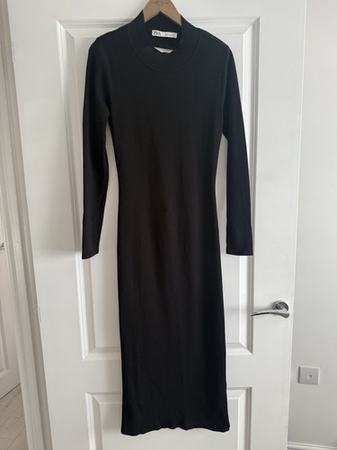 Zara black knitted backless