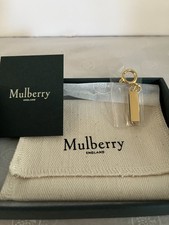 Mulberry Letter I Bag Charm Purse Pull Keyring-New Brass Zinc-New In Gift Box