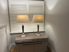 2 India Jane polished lamps