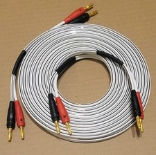 2x Speaker Cables With Gold