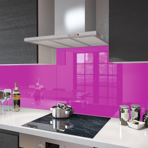 Glass splashbacks fuchsia - fuchsia, pink