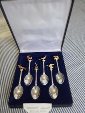 Vintage WAPW Hand Painted Wildlife spoons