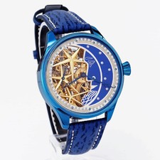 Omega Swiss made blue PVD