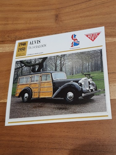 Alvis saloon history - ta, &