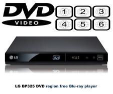 LG BP325 WiFi Compact DVD Multi Region 1-6 Blu-Ray Player HDD MKV DivX Playback