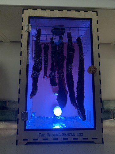 Biltong box fan - biltong, lamp