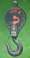 Large Vintage Heavy Duty Snatch Block Opening Pulley